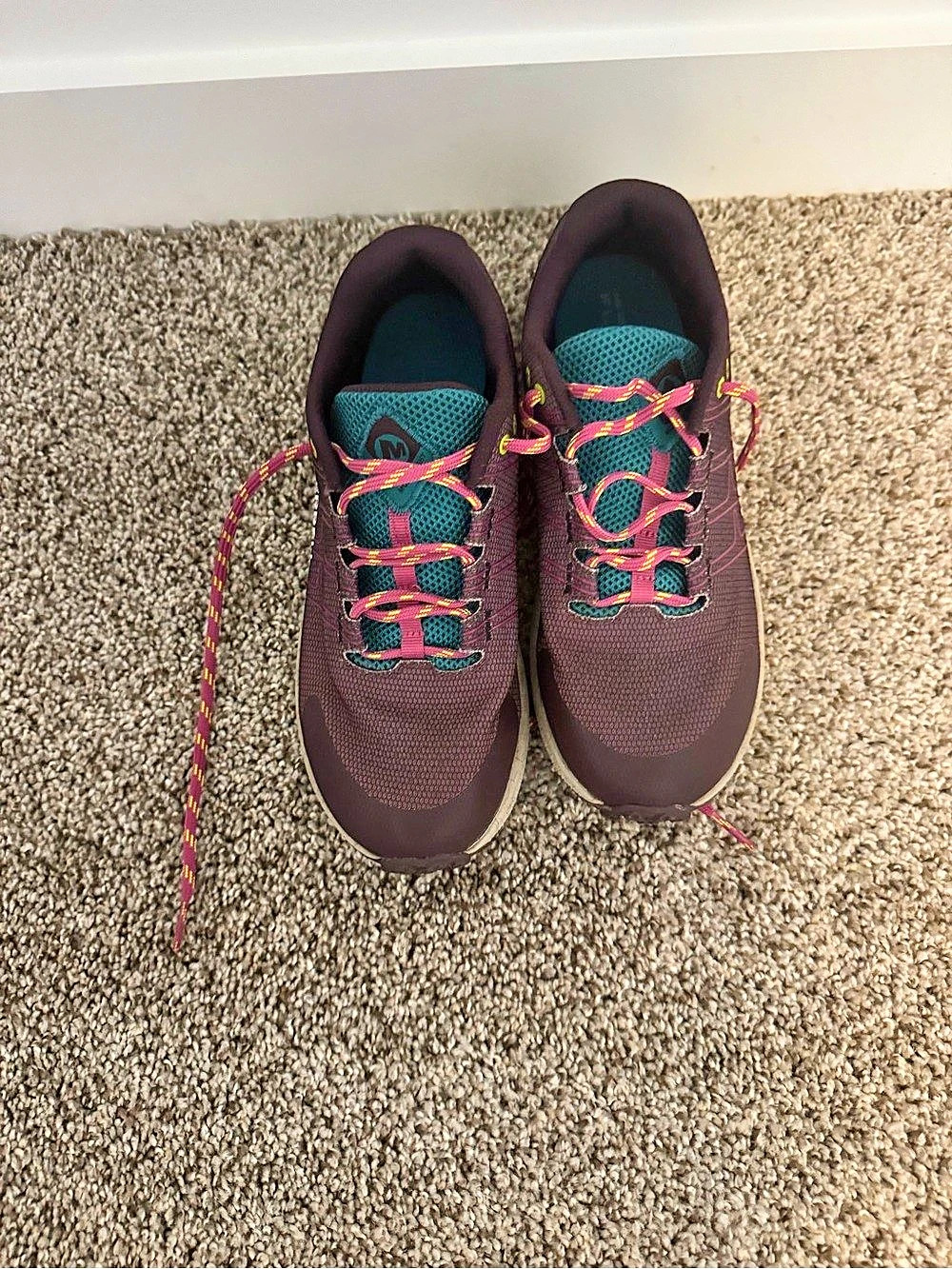 Merrell Trail Crusher Big Girl’s/Women's Trail Shoes Purple & Teal US 4.5W